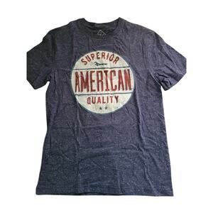 Well Worn Small Blue Graphic T-Shirt Superior American Quality NWT